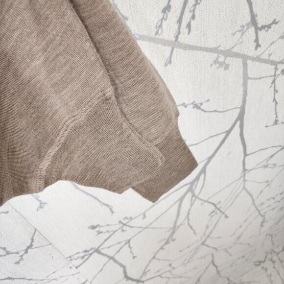 Snowflakes Beige 100% Wool Knit Baselayer Longjohns - Picture 4 of 6